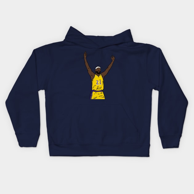 Patrick Beverley Embrace The Crowd Kids Hoodie by rattraptees